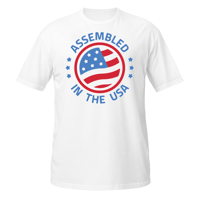 Assembled in the USA unisex t-shirt
