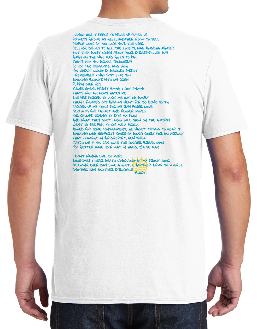Biggie (Everyday Struggle Lyrics on Back) unisex t-shirt