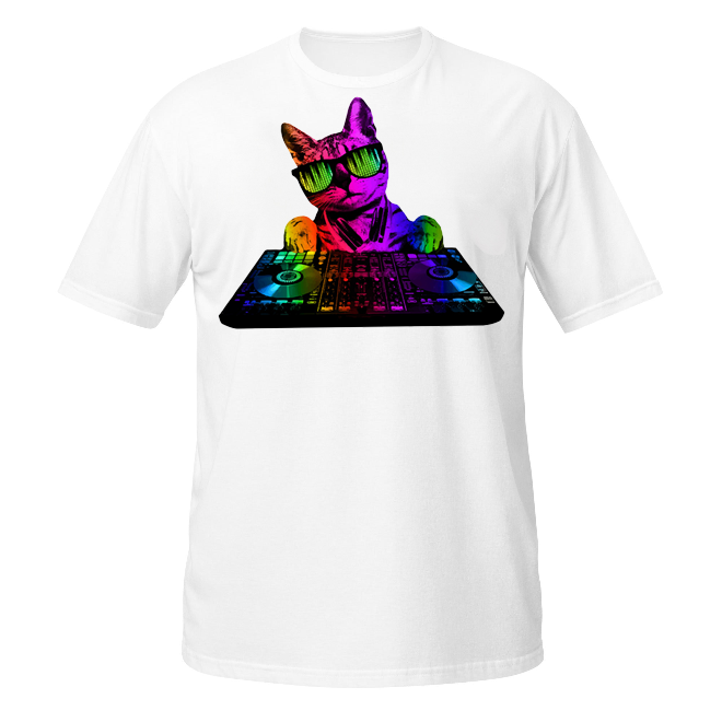 Cool Cat DJ unisex t-shirt