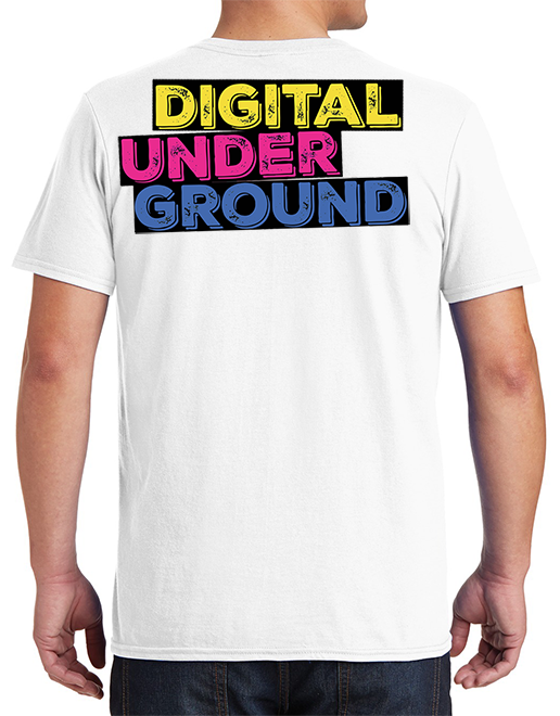 Digital Underground (on back also) unisex t-shirt
