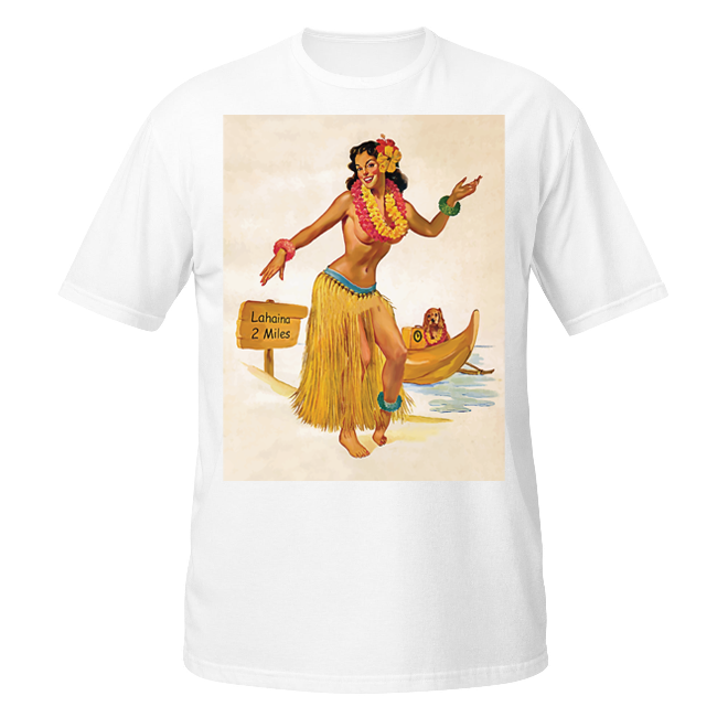Hawaiian Pinup Girl unisex t-shirt
