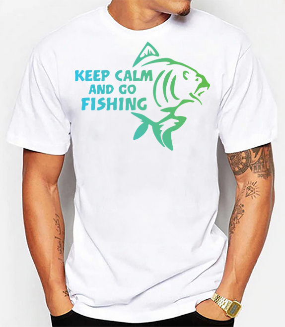 Keep Calm, Go Fishing unisex t-shirt
