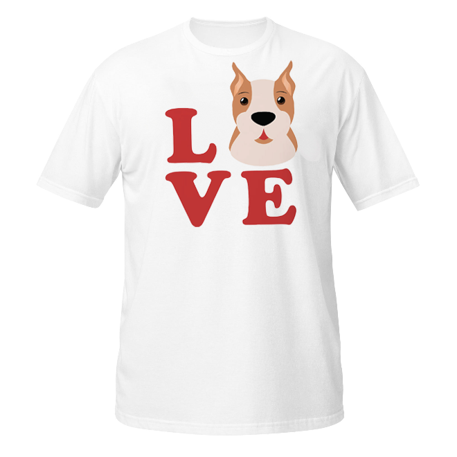 Love Pitbulls unisex t-shirt