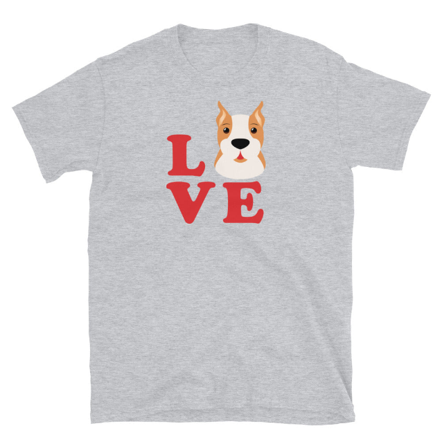 Love Pitbulls unisex t-shirt