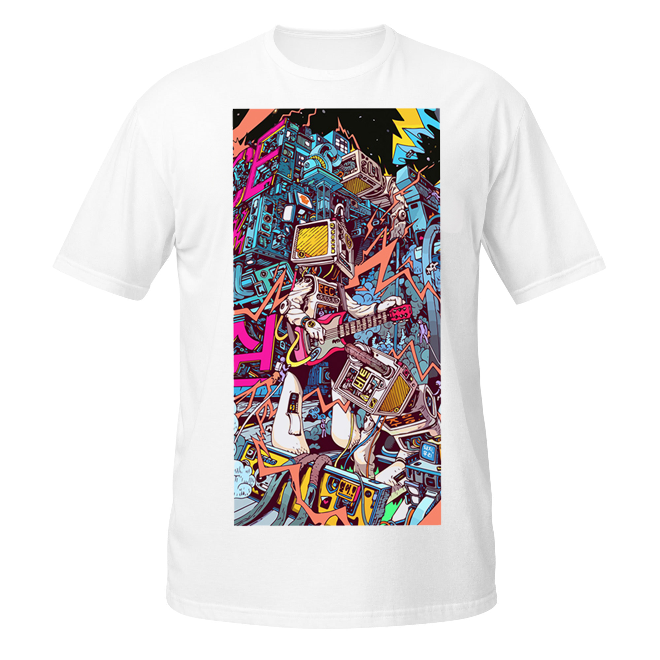 Music vs. Machine unisex t-shirt