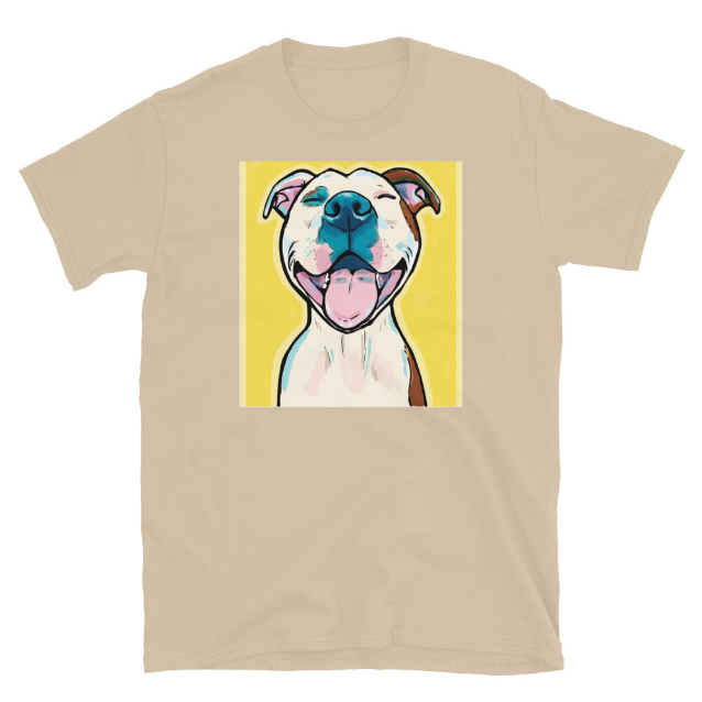 Smiling Pitbull unisex t-shirt