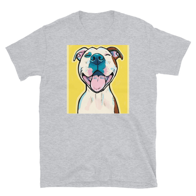 Smiling Pitbull unisex t-shirt