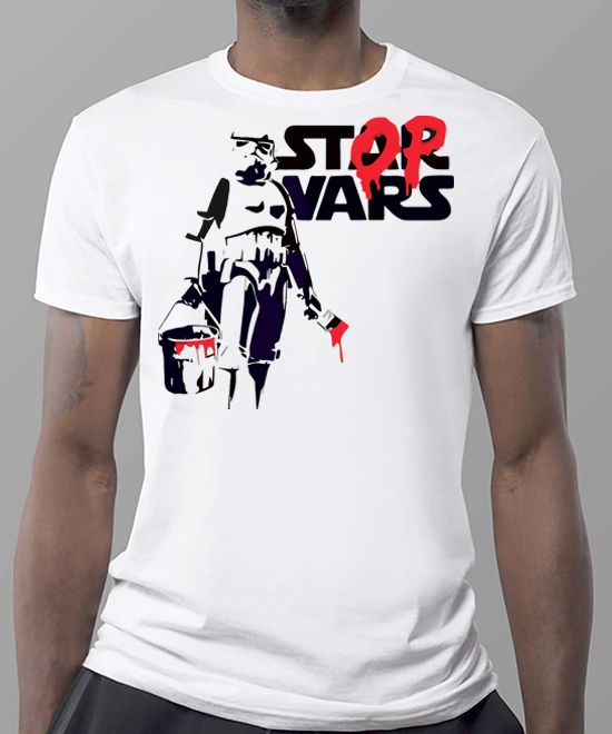 Stop Wars, Bansky unisex t-shirt