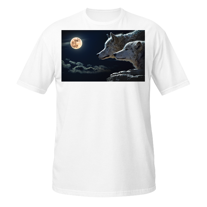 Wolves at Night unisex t-shirt