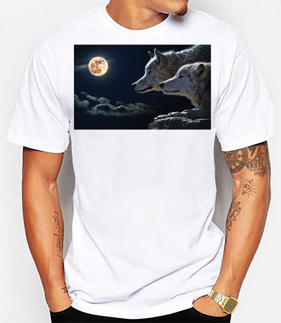 Wolves at Night unisex t-shirt